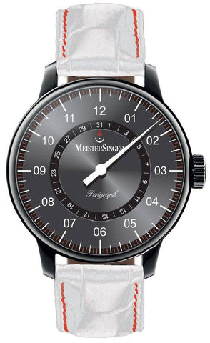 MeisterSinger Perigraph PVD AM1011 Croco Print White
