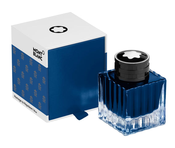 Montblanc Writing Accessorises Homage To Napoleon Bonaparte 50ml Blue Ink Bottle 128183