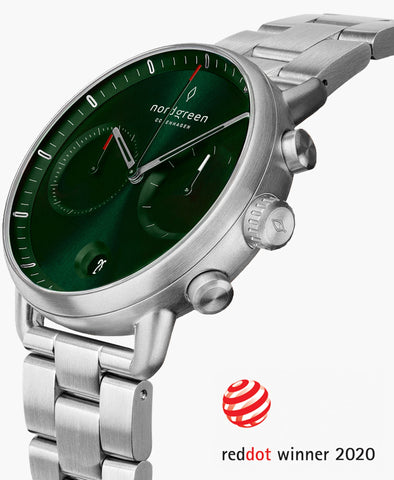 Nordgreen Pioneer Sunray Green Mens Watch