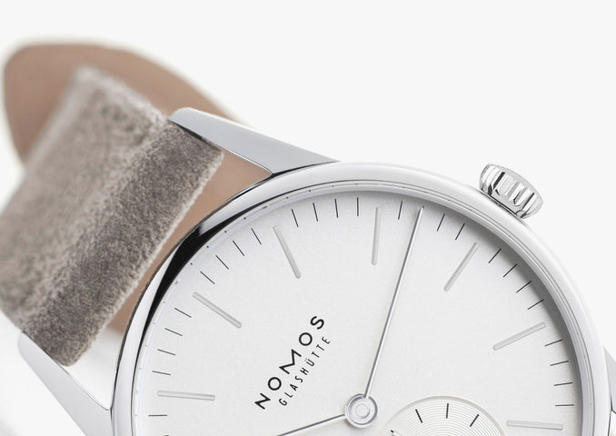 Nomos Glashutte Orion 33 White Sapphire Crystal Watch