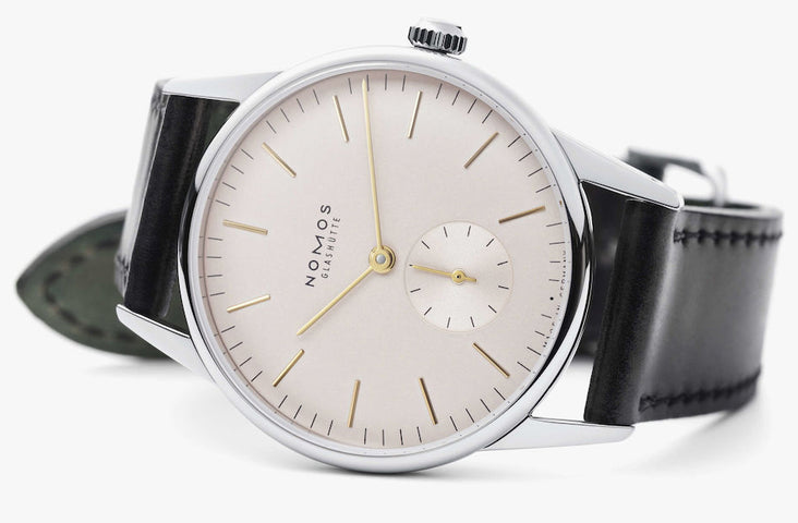 Nomos Glashutte Orion Rose Sapphire Crystal Watch