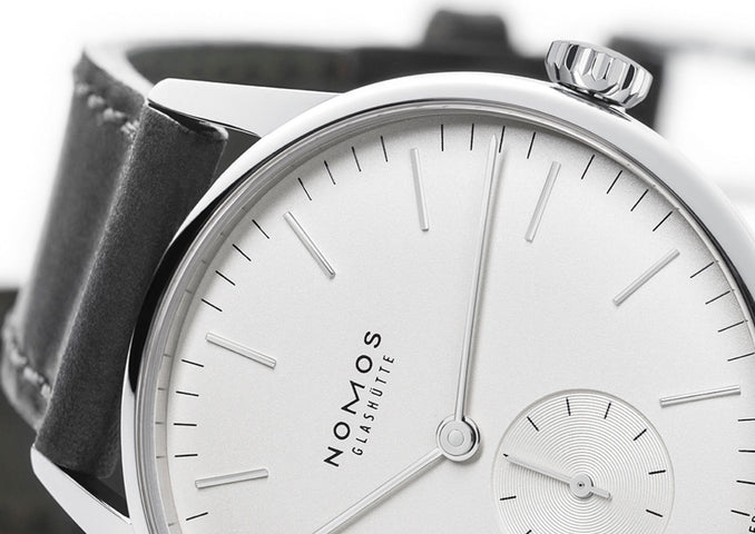 Nomos Glashutte Watch Orion White Steel Back