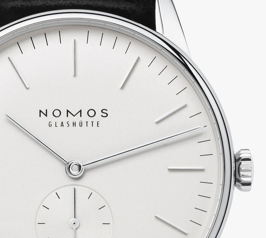 Nomos Glashutte Orion White Datum Sapphire Crystal