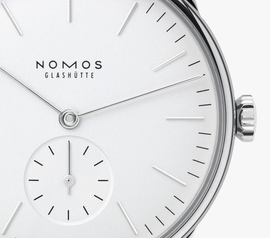 Nomos Glashutte Watch Orion White Sapphire Crystal