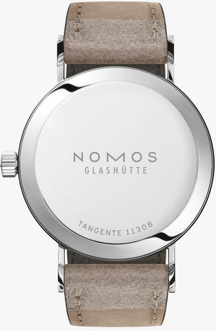 Nomos Glashutte Tangente 33 Steel Back Watch