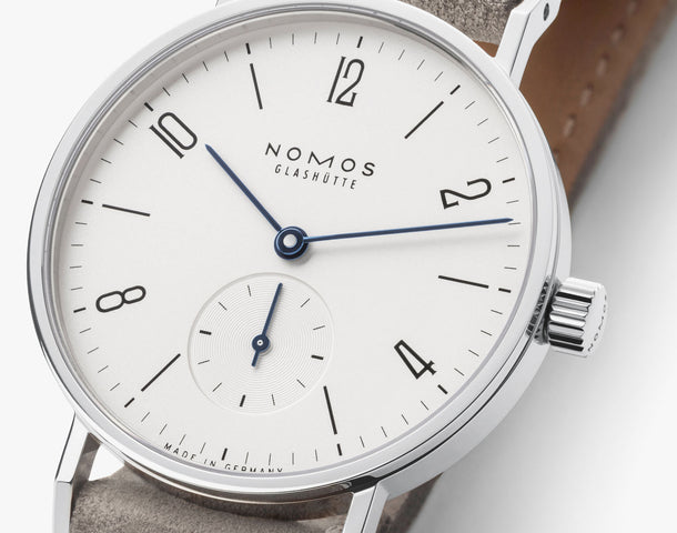Nomos Glashutte Tangente 33 Steel Back Watch