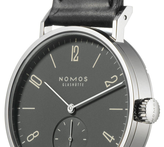 Nomos Glashutte Tangomat Ruthenium Datum Sapphire Crystal Watch