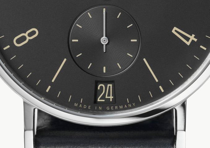 Nomos Glashutte Tangomat Ruthenium Datum Sapphire Crystal Watch