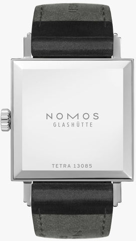 Nomos Glashutte Tetra 27 Steel Back Watch