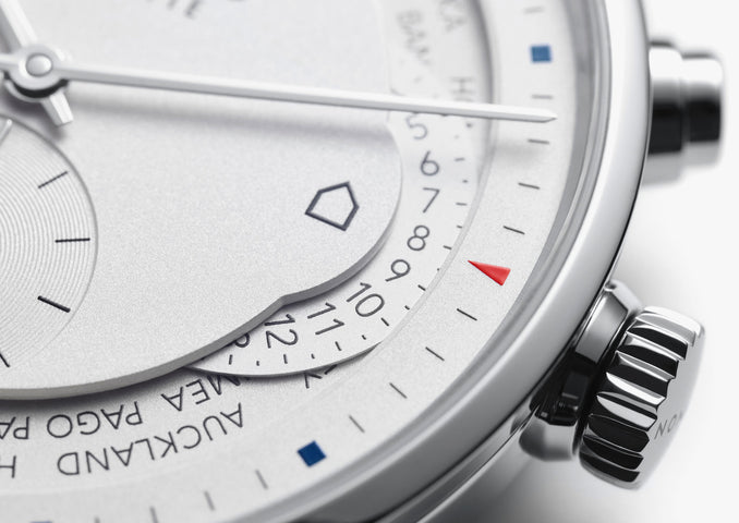 Nomos Glashutte Zurich Weltzeit Sapphire Crystal Watch