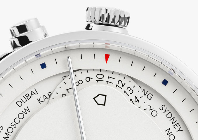 Nomos Glashutte Zurich Weltzeit Sapphire Crystal Watch