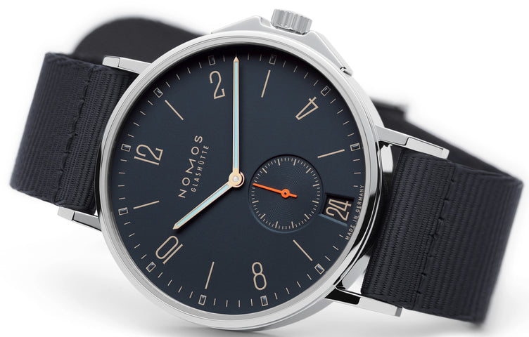 Nomos Glashutte Watch Ahoi Atlantik Datum Sapphire Crystal