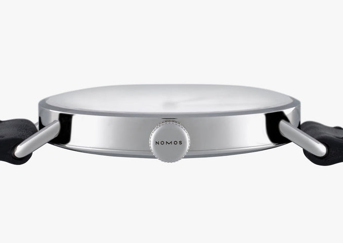 Nomos Glashutte Metro Datum Gangreserve Sapphire Crystal Watch