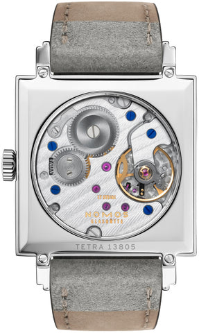 Nomos Glashutte Tetra Goldelse Sapphire Crystal Watch