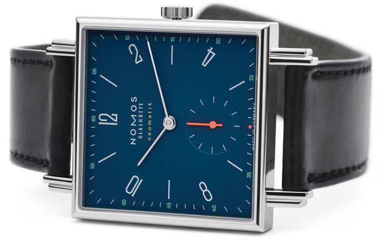 Nomos Glashutte Tetra Neomatik Tiefblau Sapphire Crystal Watch
