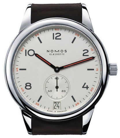 Nomos Glashutte Watch Club Datum Automatic Steel Back 731