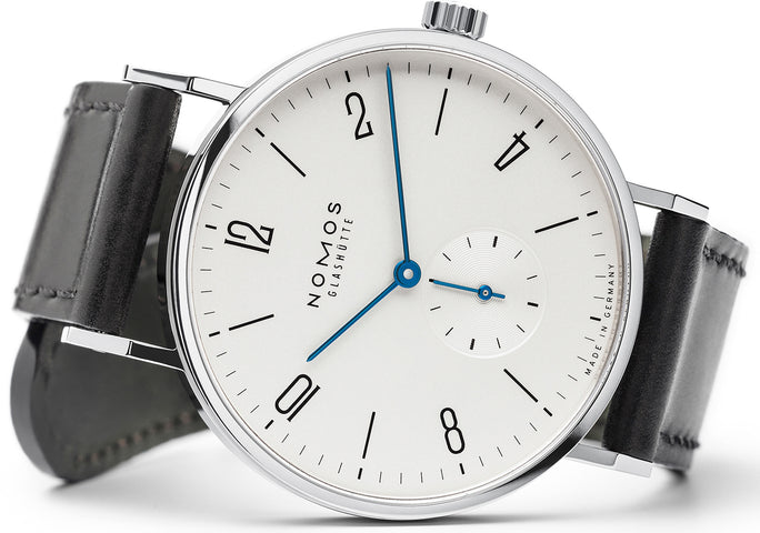 Nomos Glashutte Tangente 38 Steel Back Watch