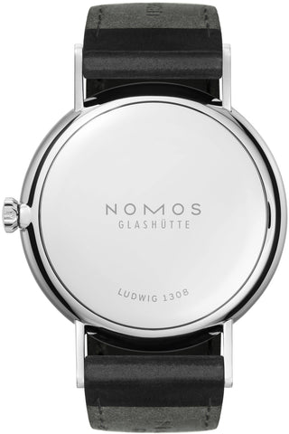 Nomos Glashutte Ludwig 38 Steel Back Watch