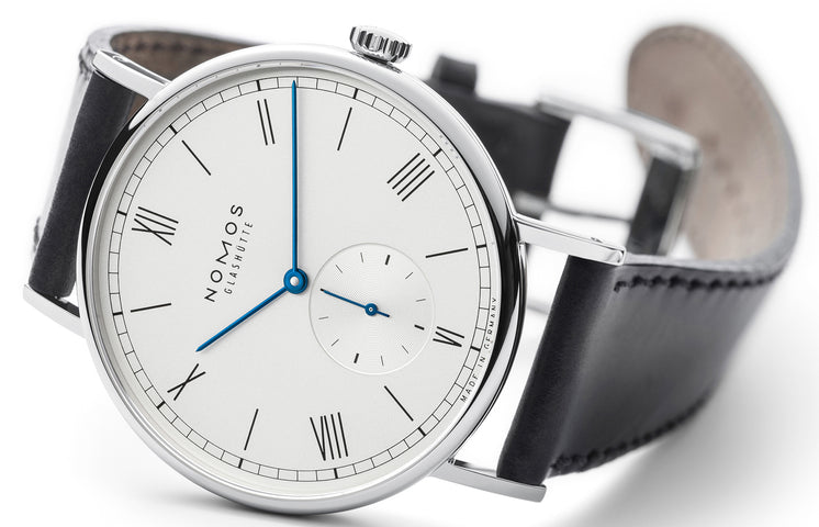 Nomos Glashutte Ludwig 38 Steel Back Watch