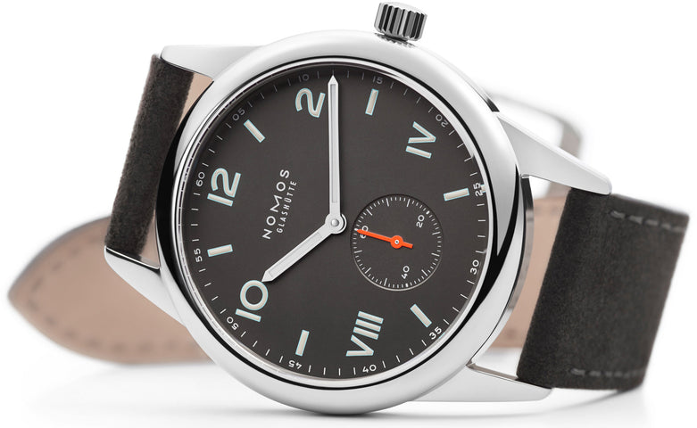 Nomos Glashutte Club Campus 38 Nacht Steel Back Watch