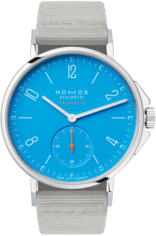 Nomos Glashutte Watch Ahoi Neomatik Signalblau Sapphire Crystal 562