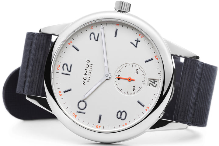 Nomos Glashutte Club Automat Datum Sapphire Crystal Watch