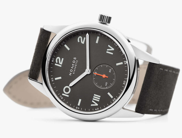 Nomos Glashutte Club Campus 38 Nacht Sapphire Crystal Watch