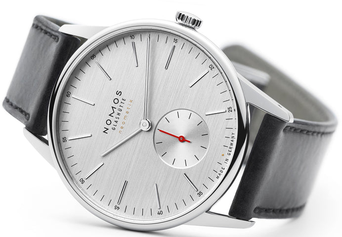 Nomos Glashutte Orion Neomatik 39 Silvercut Sapphire Crystal