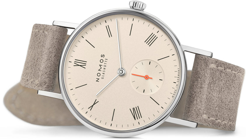 Nomos Glashutte Ludwig 33 Champagne Steel Back Watch