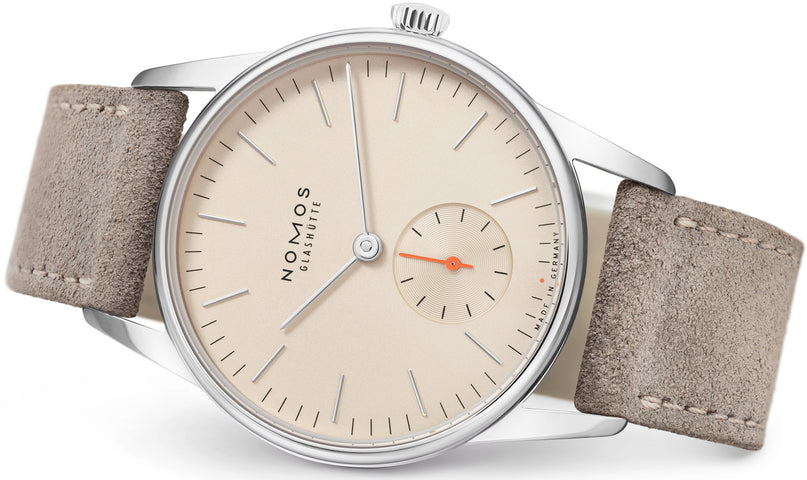 Nomos Glashutte Orion 33 Champagne Steel Back