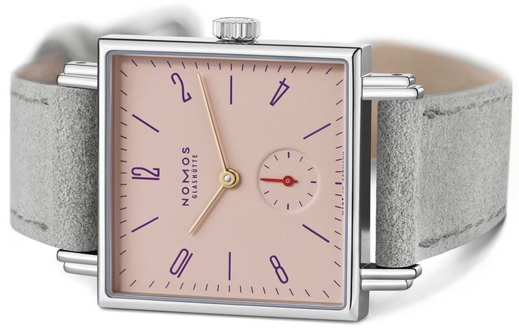 Nomos Glashutte Tetra Pearl Sapphire Crystal Watch