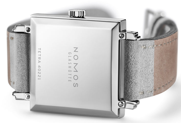 Nomos Glashutte Tetra Azure Steel Back Watch