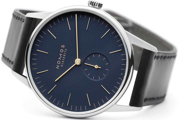 Nomos Glashutte Orion 38 Midnight Blue Sapphire Crystal