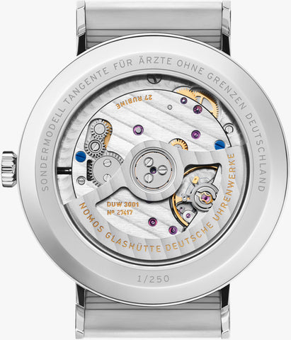 Nomos Glashutte Watch Tangente Neomatik 39 Arzte Ohne Grenzen Limited Edition