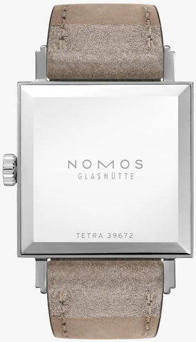 Nomos Glashutte Tetra 27 Duo Steel Back Watch