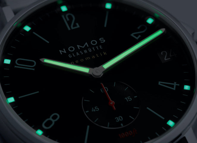 Nomos Glashutte Watch Tangente Sport Neomatik 42 Date Marine Black Sapphire Crystal