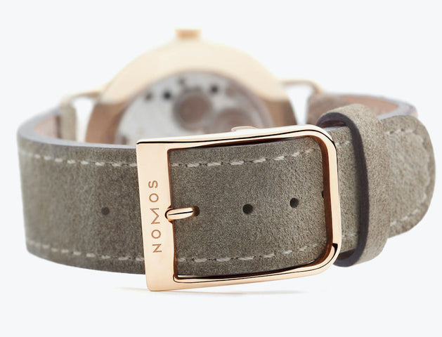 Nomos Glashutte Metro Rose Gold 33 Sapphire Crystal Watch