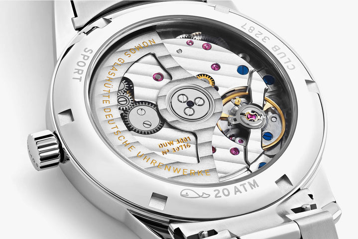 Nomos Glashutte Club Sport Neomatik Polar Blue Sapphire Crystal Watch