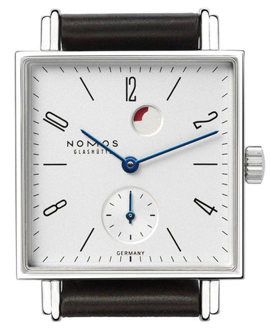 Nomos Glashutte Tetra Gangreserve Glasboden D 435
