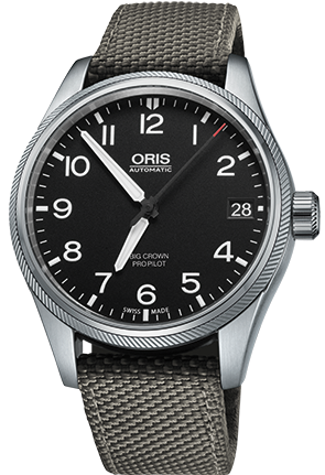 Oris Watch Big Crown ProPilot Date Grey Textile 01 751 7697 4164-07 5 20 17FC