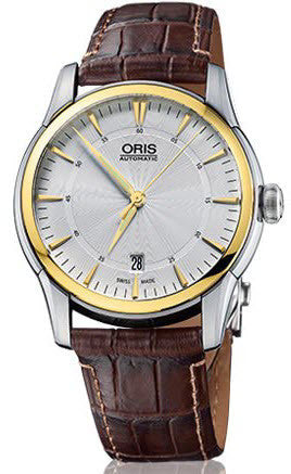 Oris Watch Artelier Date Diamonds Crocodile 01 733 7670 6351-07 1 21 73FC