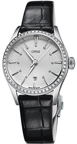 Oris Watch Artelier Lady Date Leather 01 561 7722 4951-LS Black