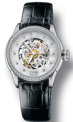 Oris Watch Artelier Lady Skeleton Diamond Leather 01 560 7604 4919-07 5 16 60FC