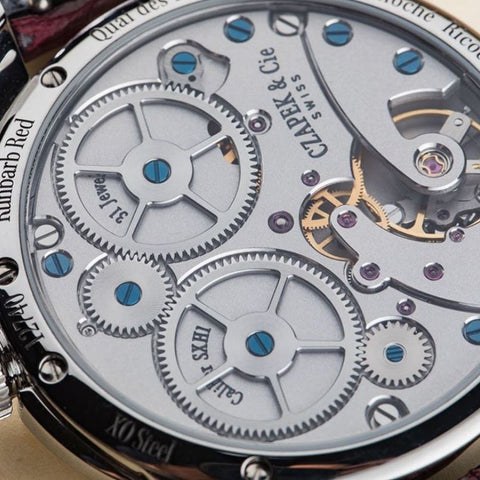 Czapek Watch Quai des Bergues Guilloche Ricochet Steel Rhubarb Red S Limited Edition