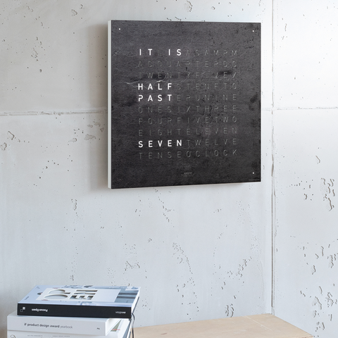 QLOCKTWO Earth 45 Creators Edition Metamorphite Wall Clock Watch