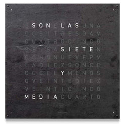 QLOCKTWO Large Creators Edition Metamorphite Wall Clock 90cm LG4ENMM