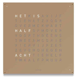 QLOCKTWO 180 Hazelnut Wall Clock 180cm Q180ENHAPC