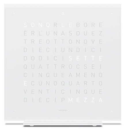 QLOCKTWO Earth 13.5 Pure Vanilla Sugar Table Clock T4PENVS