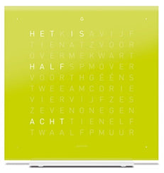 QLOCKTWO Earth 13.5 Pure Lime Juice Table Clock T4PENLJ