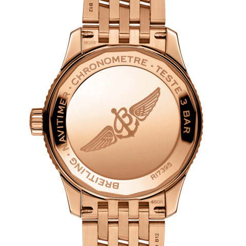 Breitling Watch Navitimer Automatic 35 Mother Of Pearl Diamonds